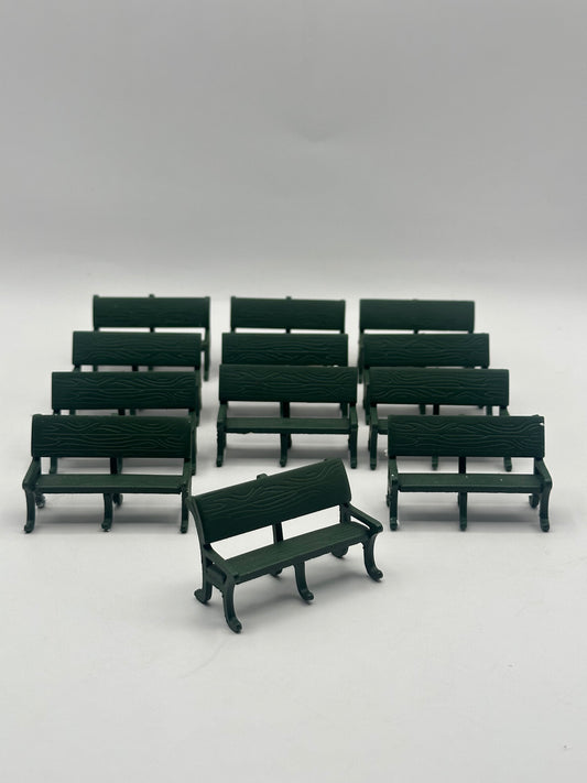 Dept 56 Christmas in the City Village Park Bench Set of 12