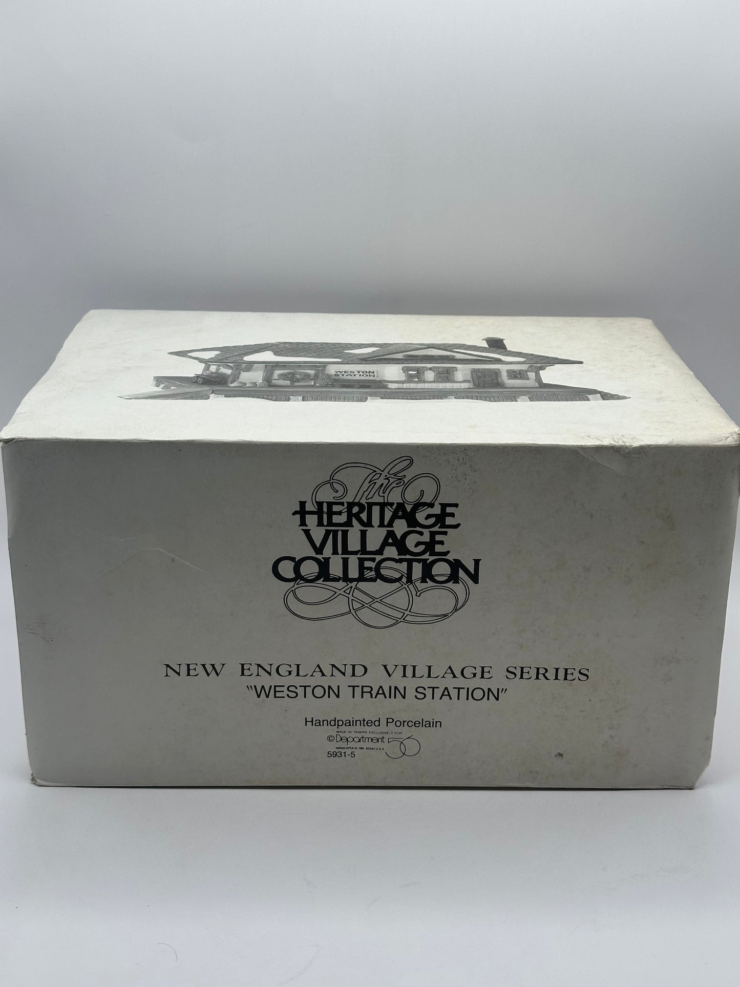 Dept 56 New England Village Weston Train Station