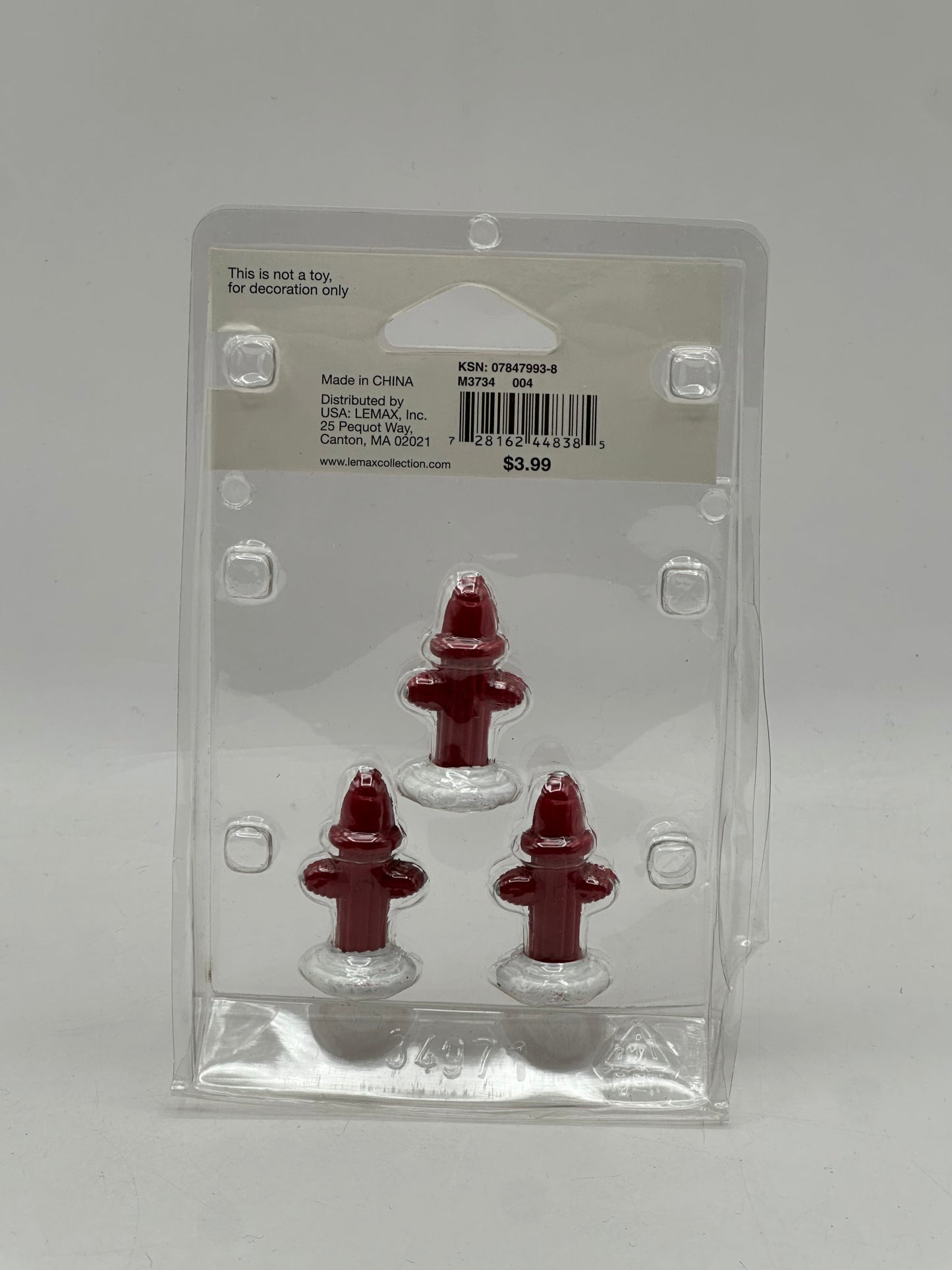 Lemax Fire Hydrant (Set of 3)