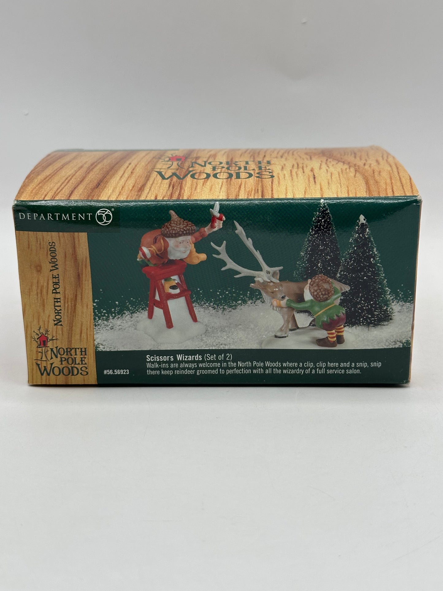 Dept 56 North Pole Woods Scissors Wizards