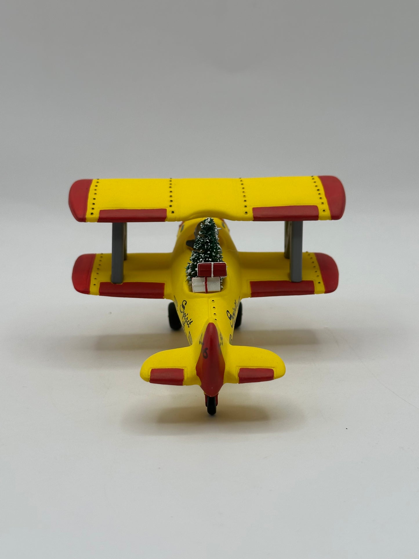 Dept 56 Original Snow Village Yellow Airplane