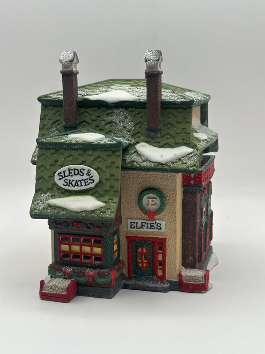 Dept 56 North Pole Elfie’s Sleds & Skates