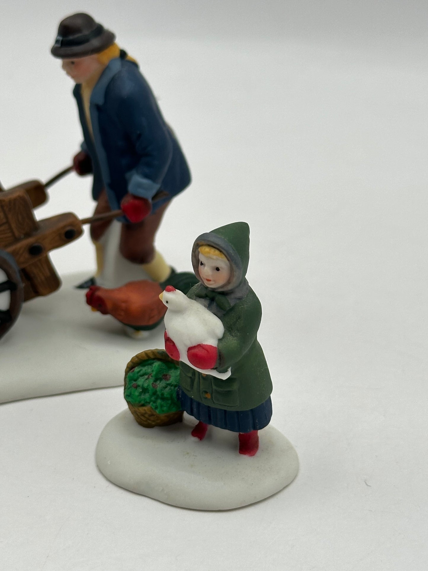 Dept 56 New England Village Harvest Seed Cart