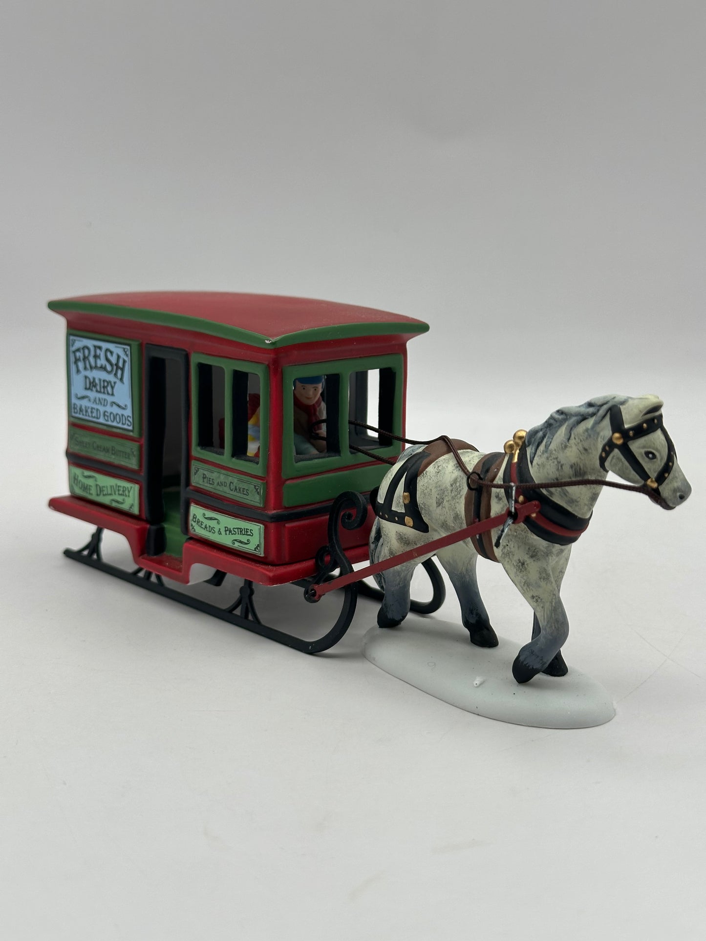 Dept 56 New England Village Dairy Delivery Sleigh