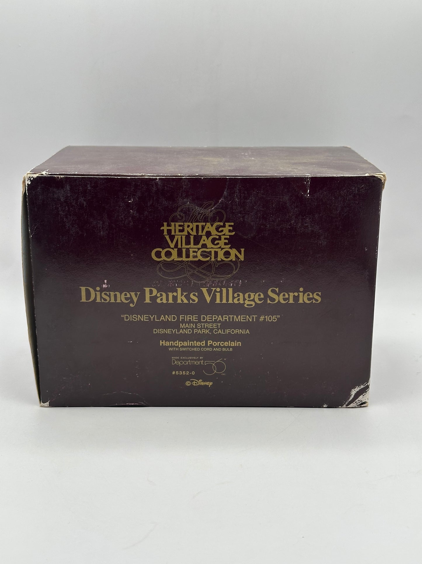 Dept 56 Disney Parks Village Series Disneyland Fire Department #105