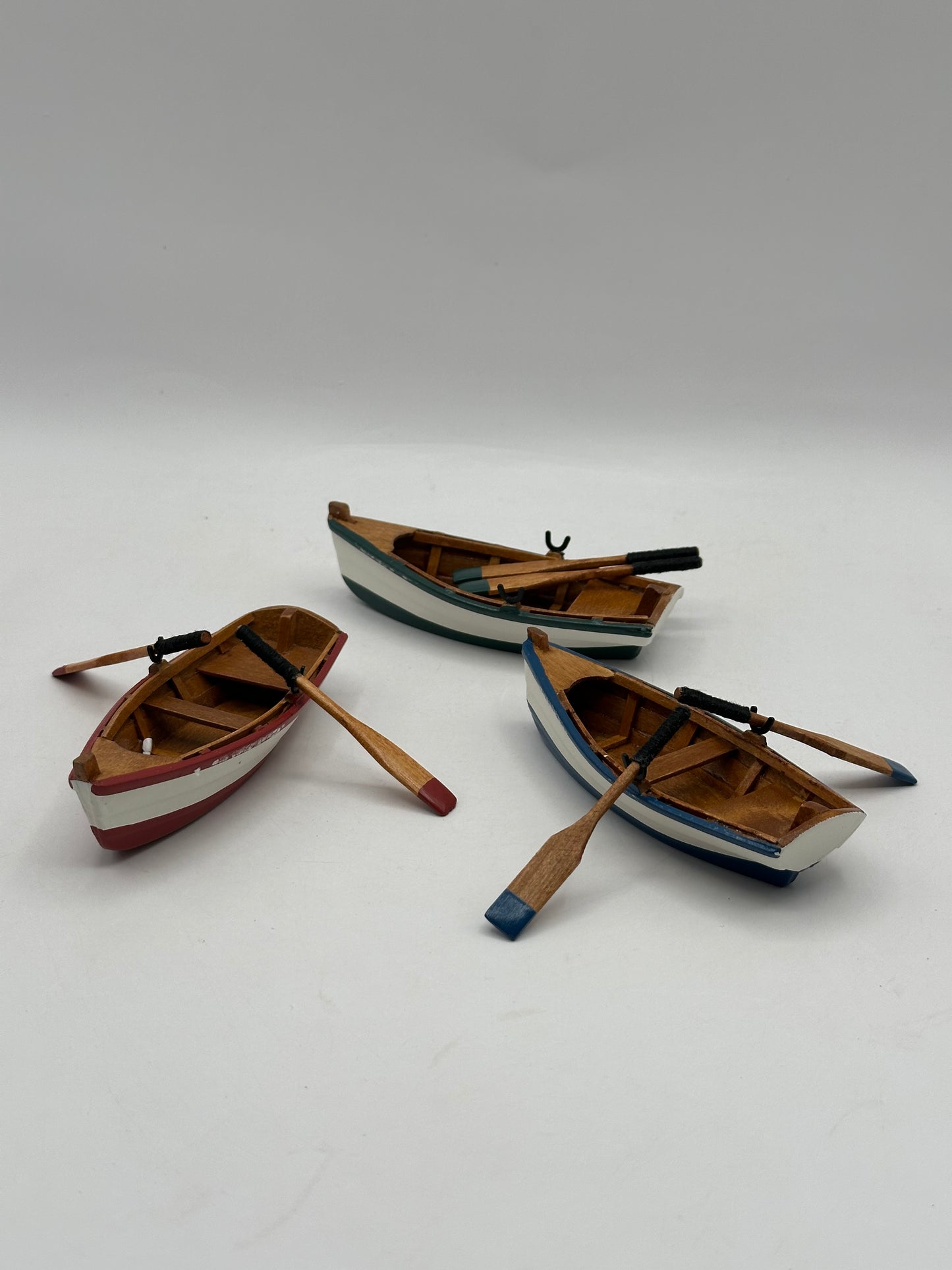 Dept 56 Village Accessories Wooden Rowboats (Set of 3)