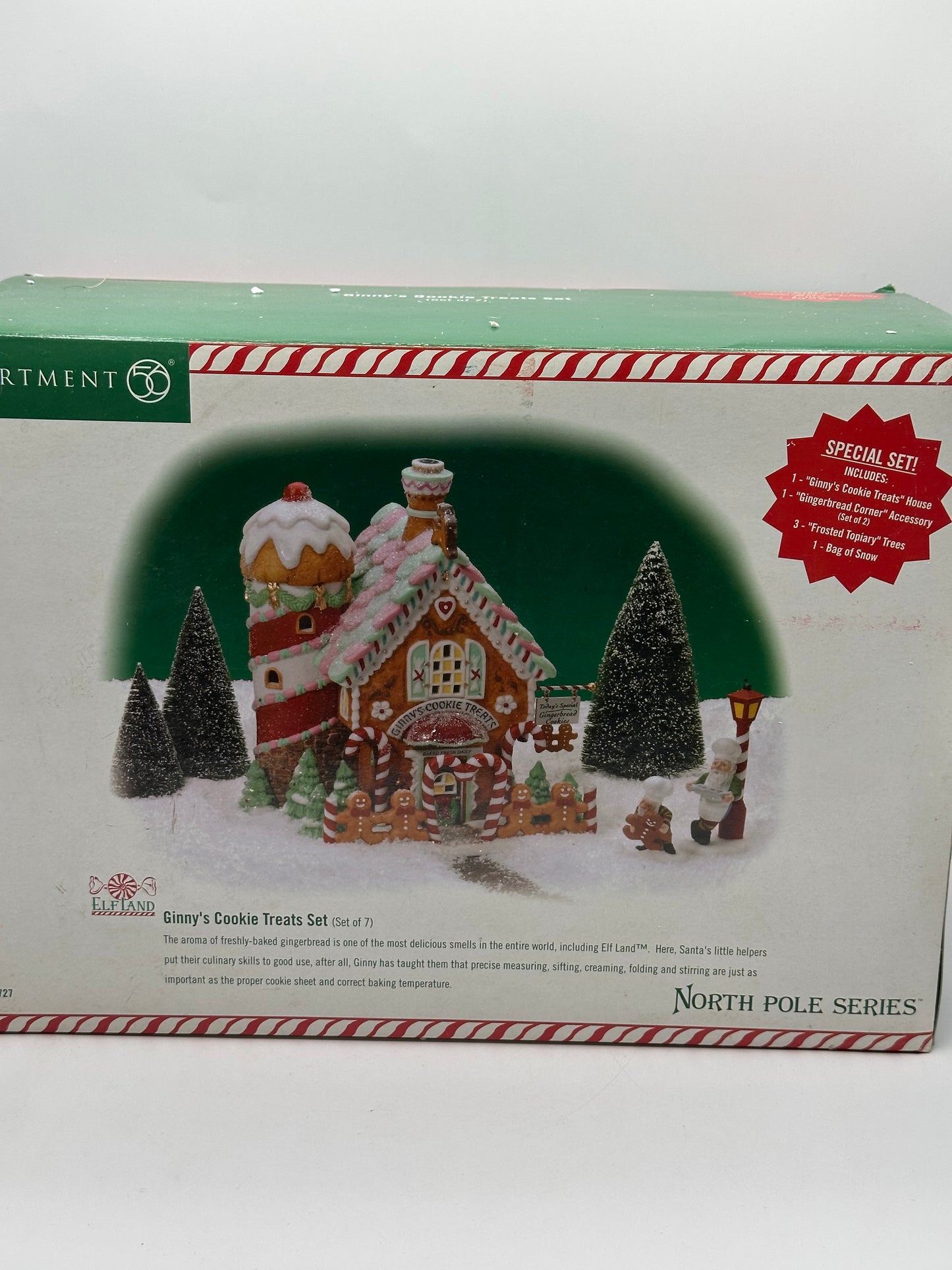 Dept 56 North Pole Series Ginny’s Cookie Treats Set