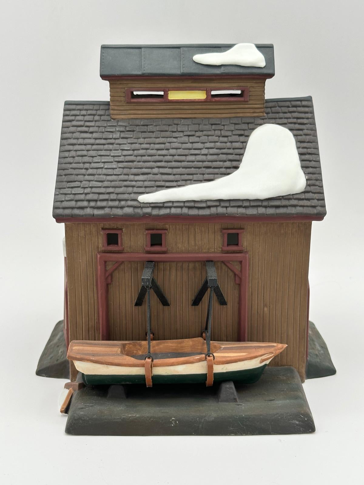 Dept 56 New England Village Pierce Boat Works