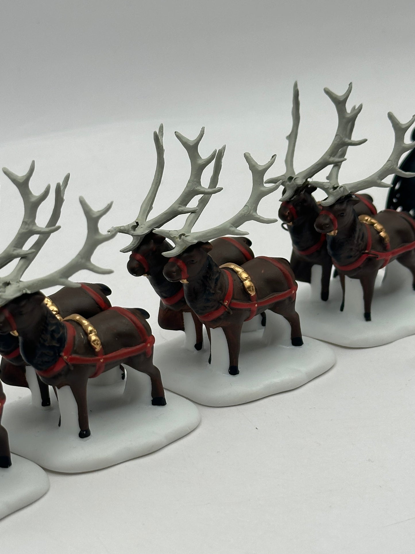 Dept 56 North Pole Sleigh & Eight Tiny Reindeer