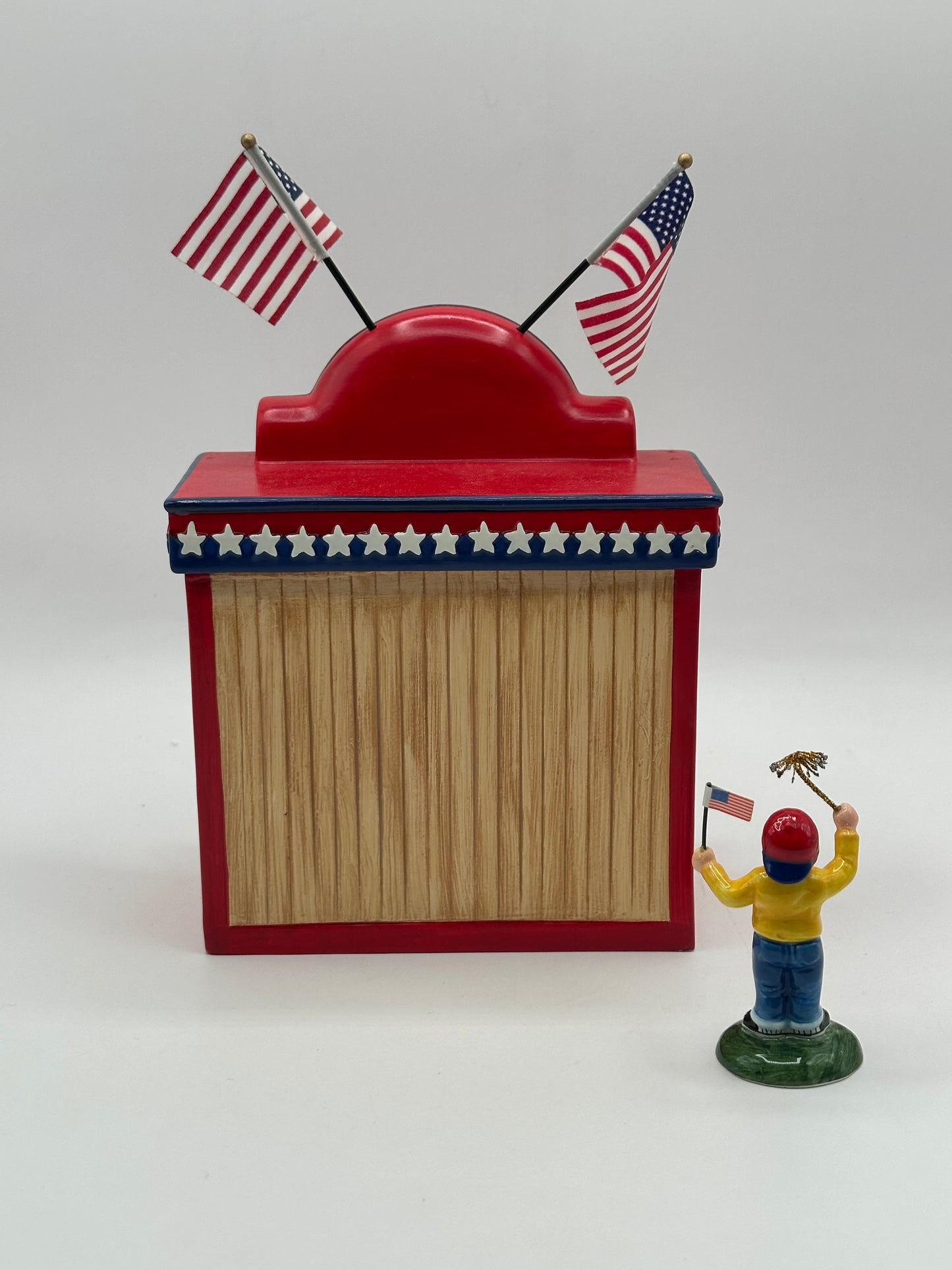 Dept 56 Original Snow Village Uncle Sam’s Fireworks Stand