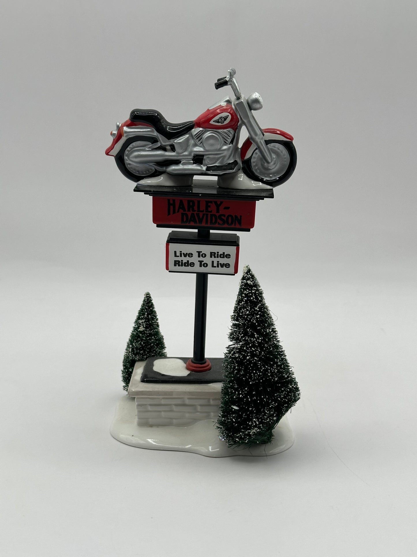 Dept 56 Original Snow Village Harley-Davidson Sign