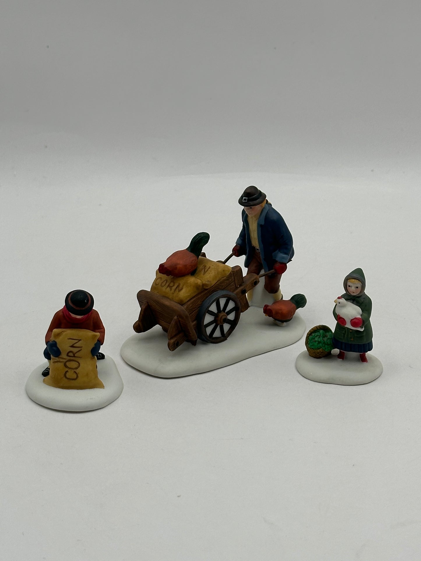 Dept 56 New England Village Harvest Seed Cart