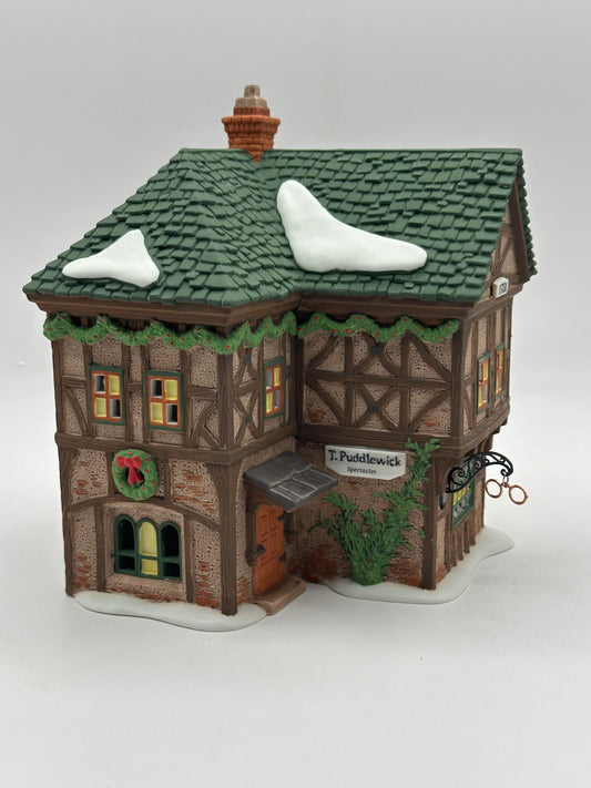 Dept 56 Dickens’ Village T. Puddlewick Spectacle Shop