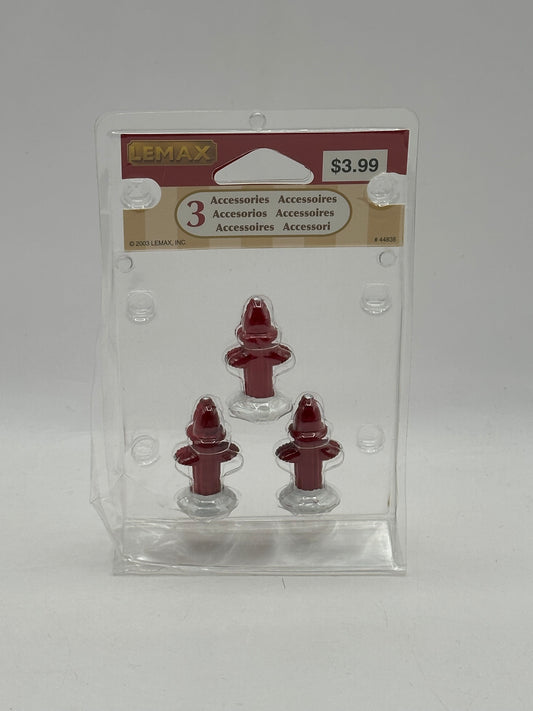 Lemax Fire Hydrant (Set of 3)