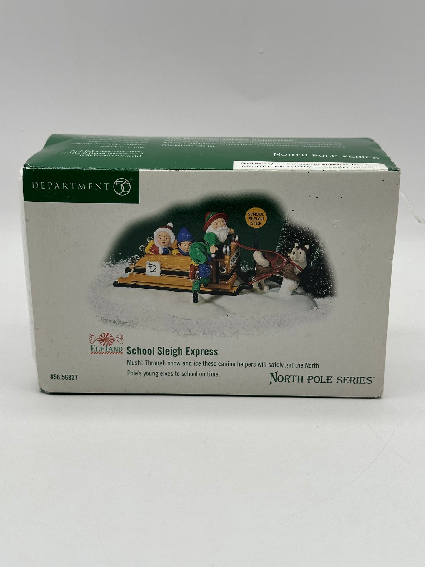 Dept 56 North Pole School Sleigh Express