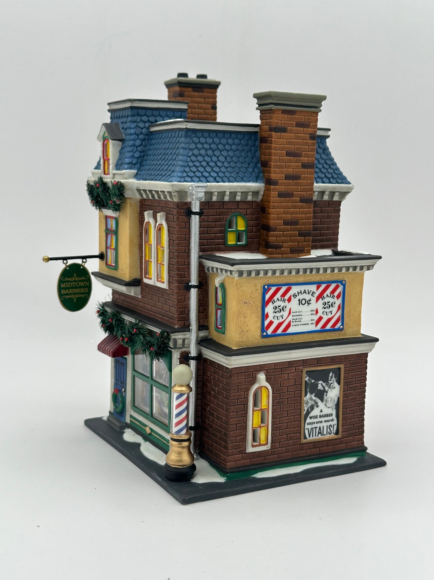 Dept 56 Christmas in the City Midtown Barbershop