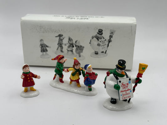 Dept 56 Original Snow Village He Led Them Down The Streets Of Town (Set of 3 Figurines)