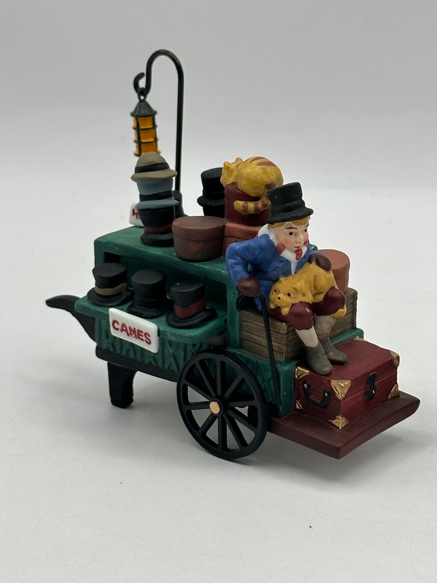 Dept 56 Dickens’ Village Chelsea Market Hat Monger & Cart