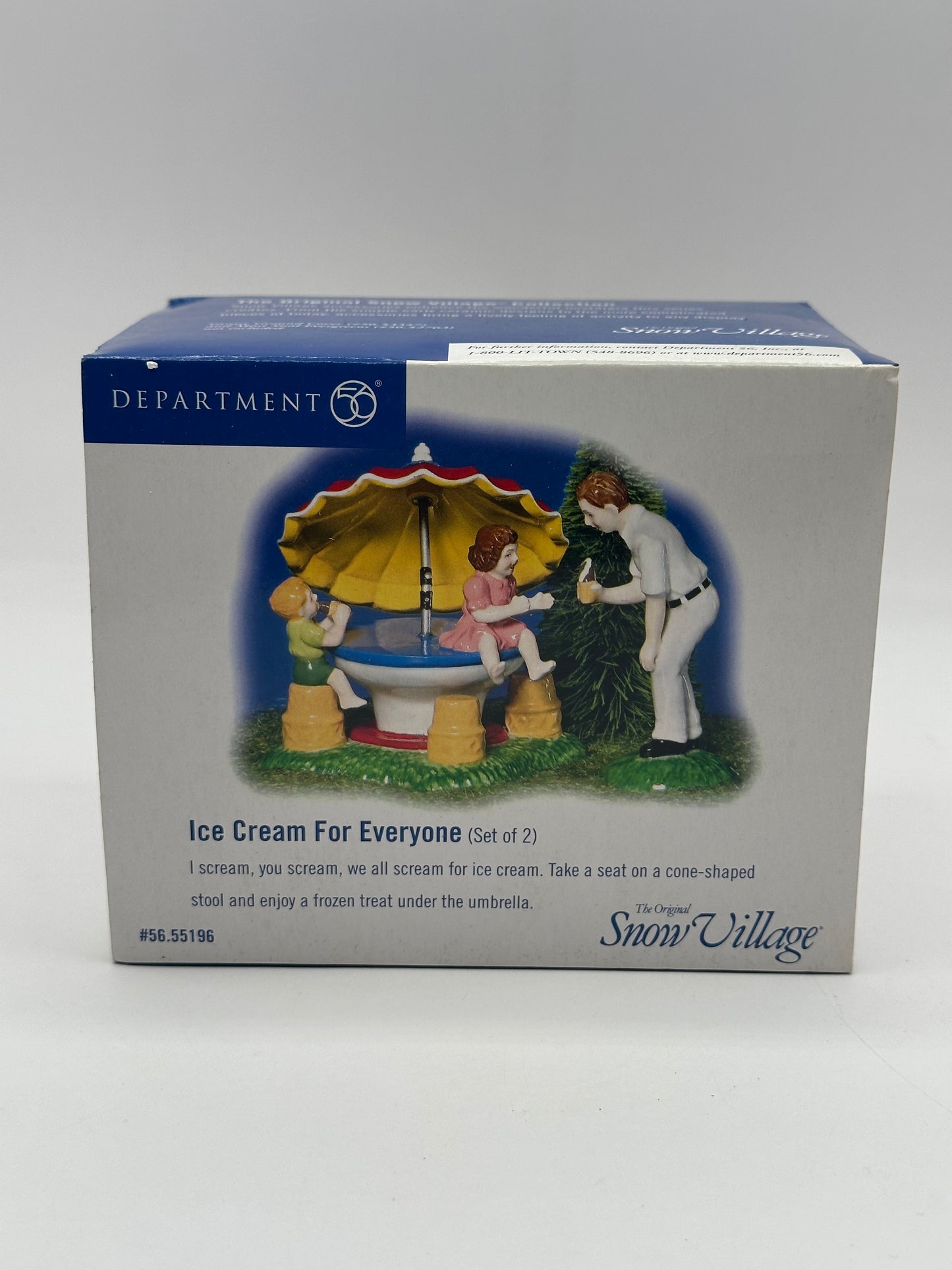 Dept 56 Original Snow Village Ice Cream For Everyone