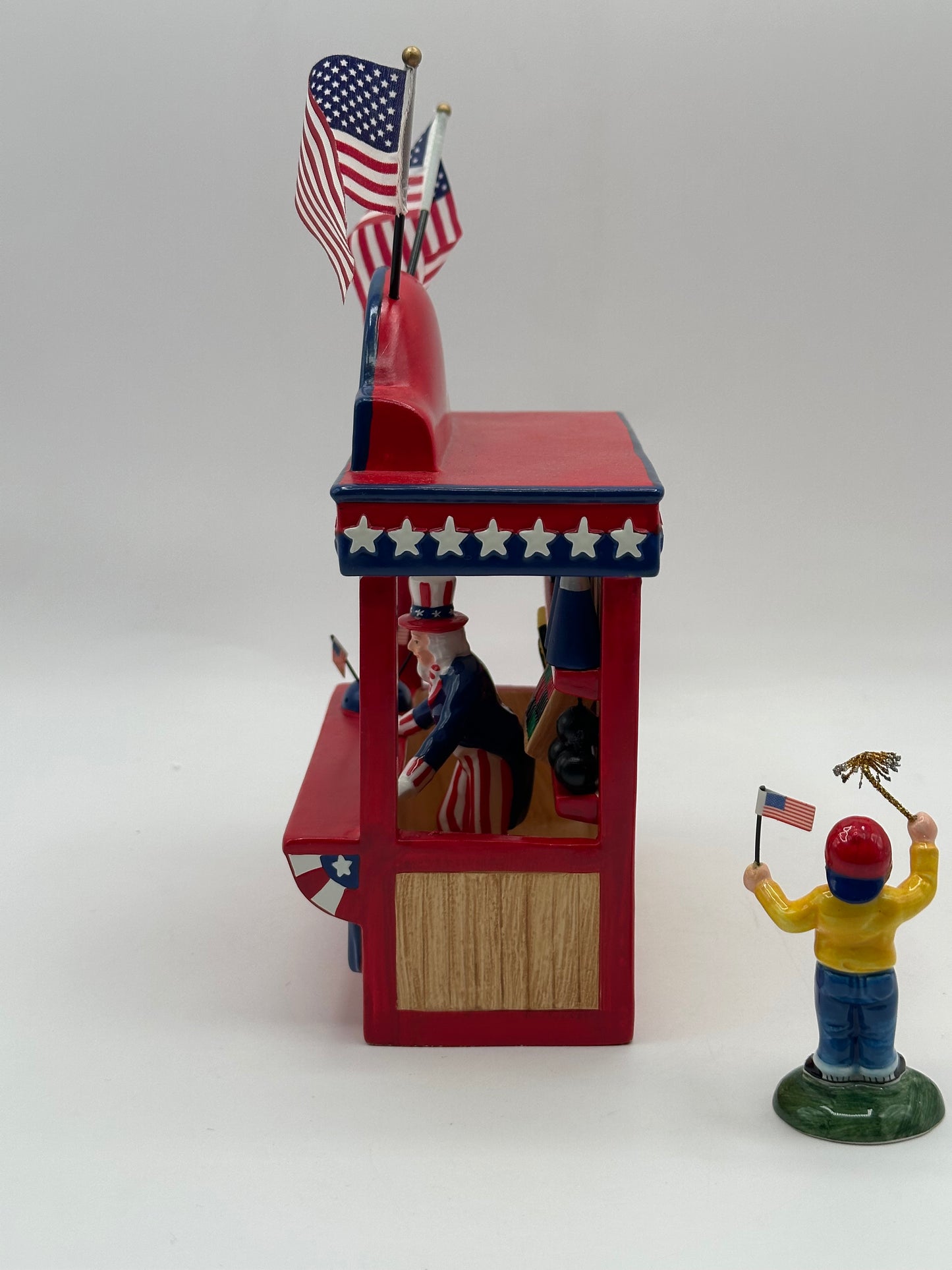 Dept 56 Original Snow Village Uncle Sam’s Fireworks Stand