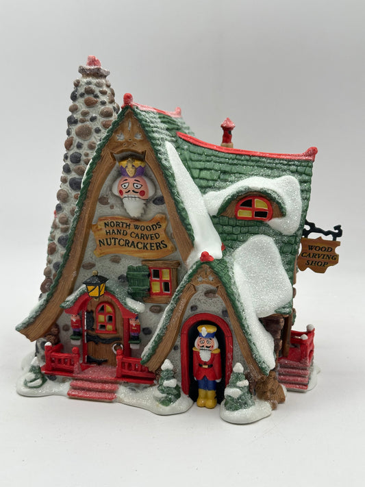 Dept 56 North Pole Hand Carved Nutcracker Factory