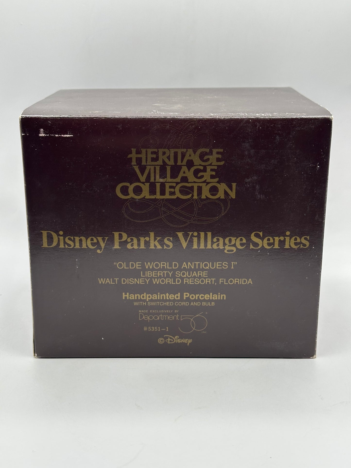 Dept 56 Disney Parks Village Series Olde World Antiques I