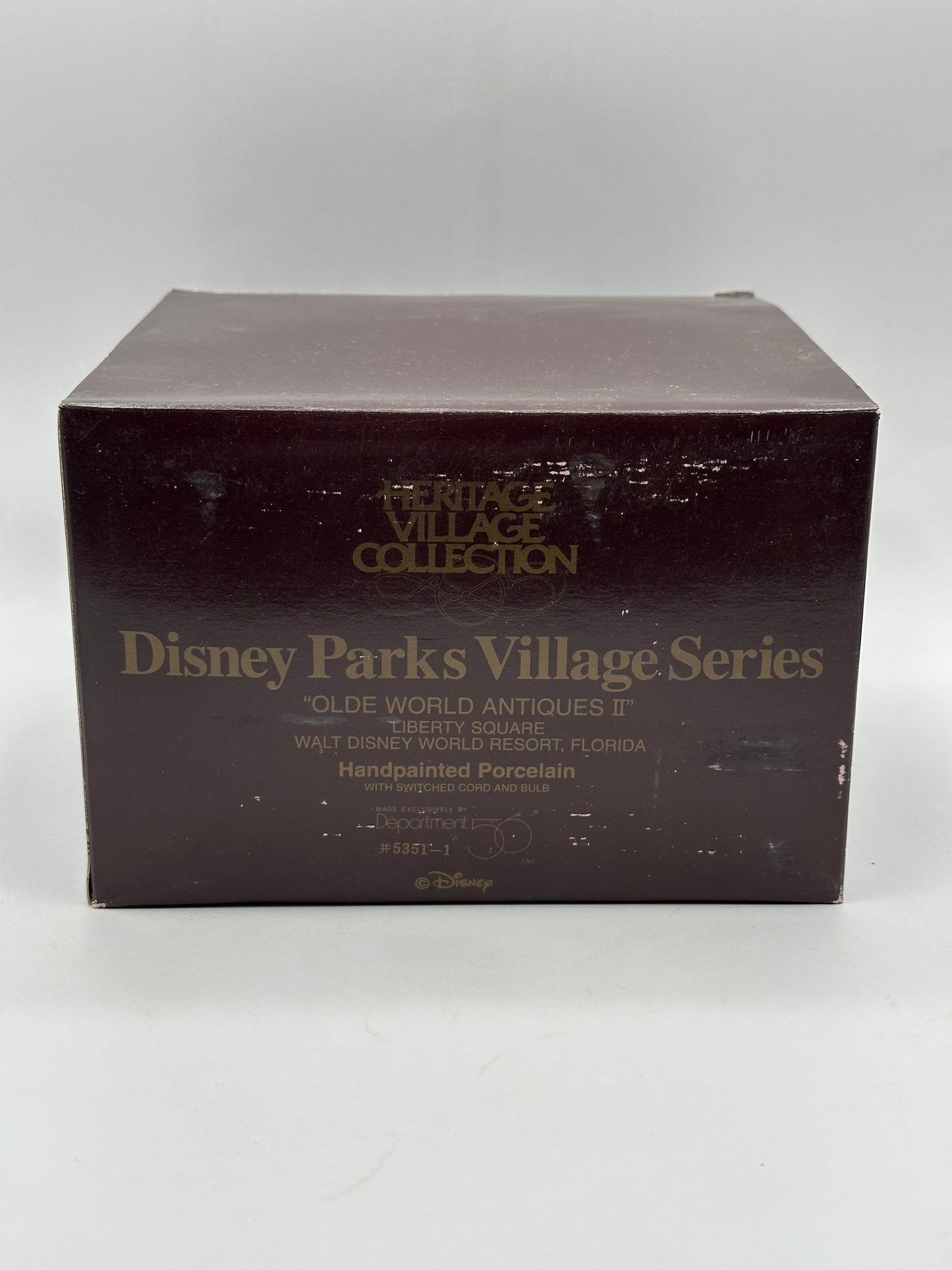 Dept 56 Disney Parks Village Series Olde World Antiques II