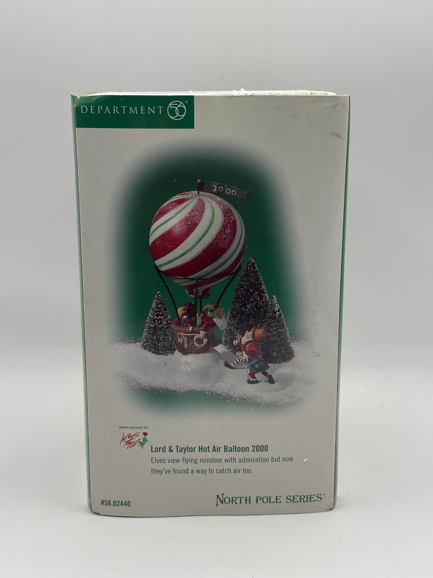 Dept 56 North Pole Lord & Taylor Hot Air Balloon 2000