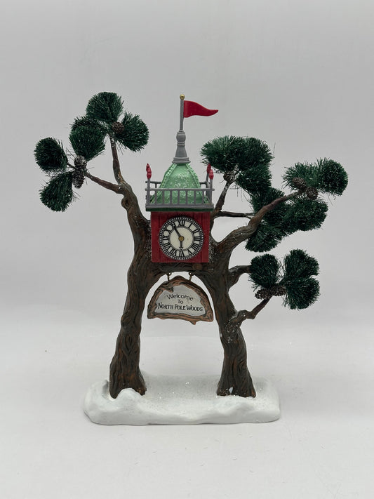 Dept 56 North Pole Woods Welcome To North Pole Woods Gateway Entrance