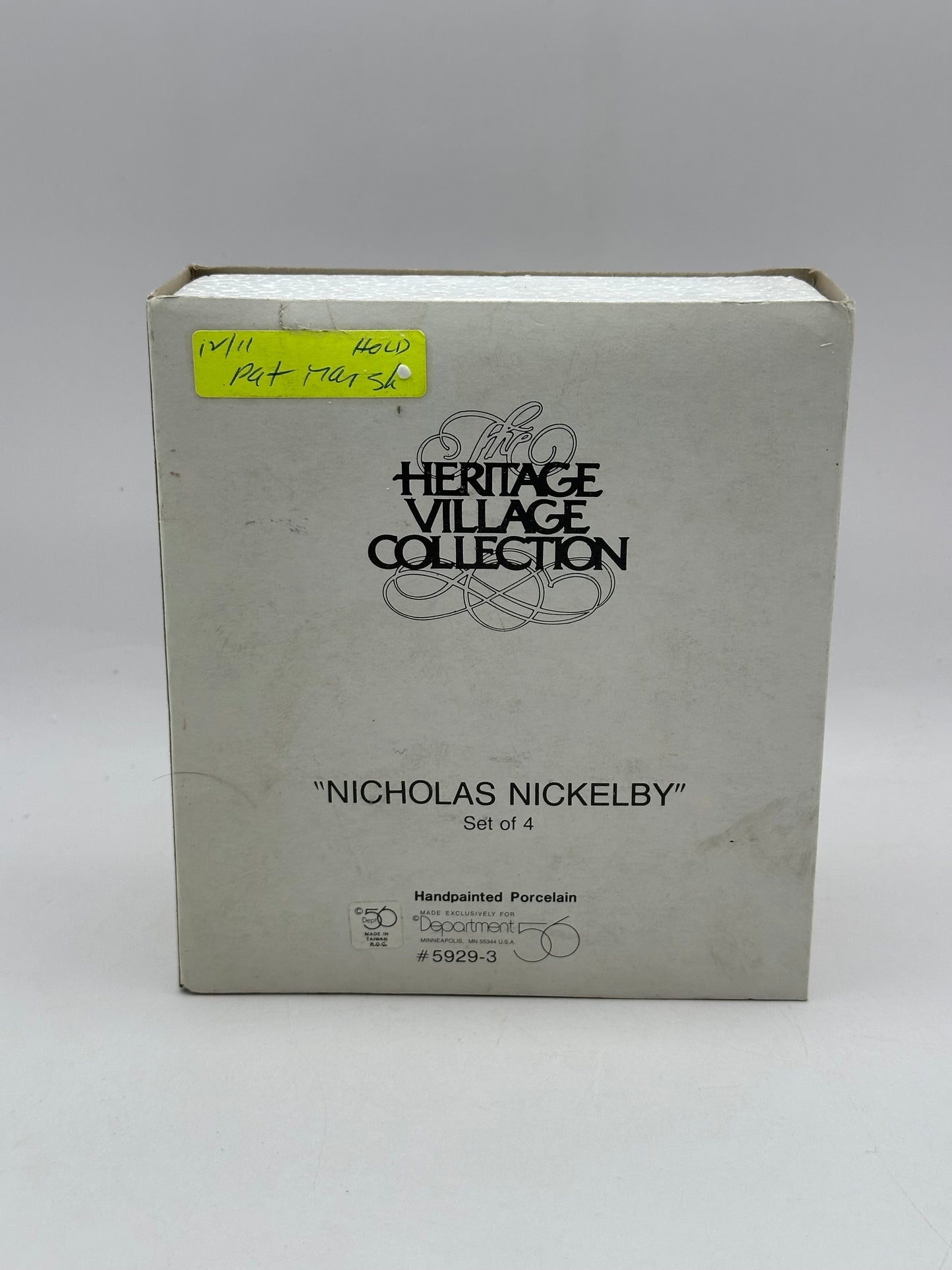 Dept 56 Dickens’ Village Nicholas Nickleby Characters