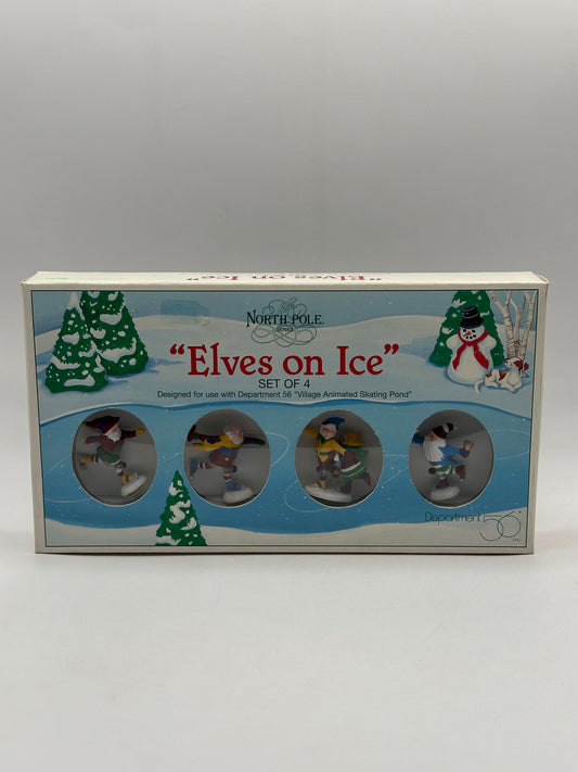 Dept 56 North Pole Elves On Ice