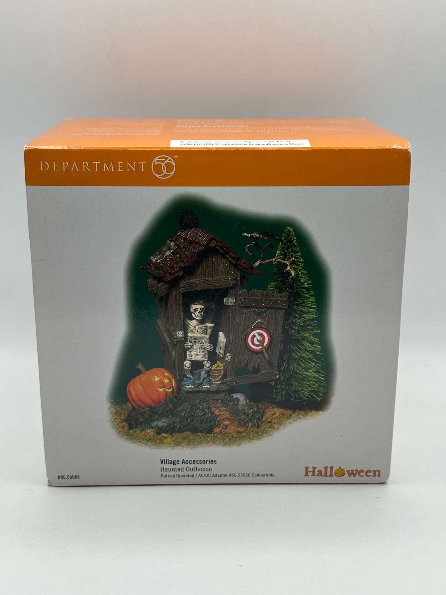 Dept 56 Original Snow Village Halloween Haunted Outhouse