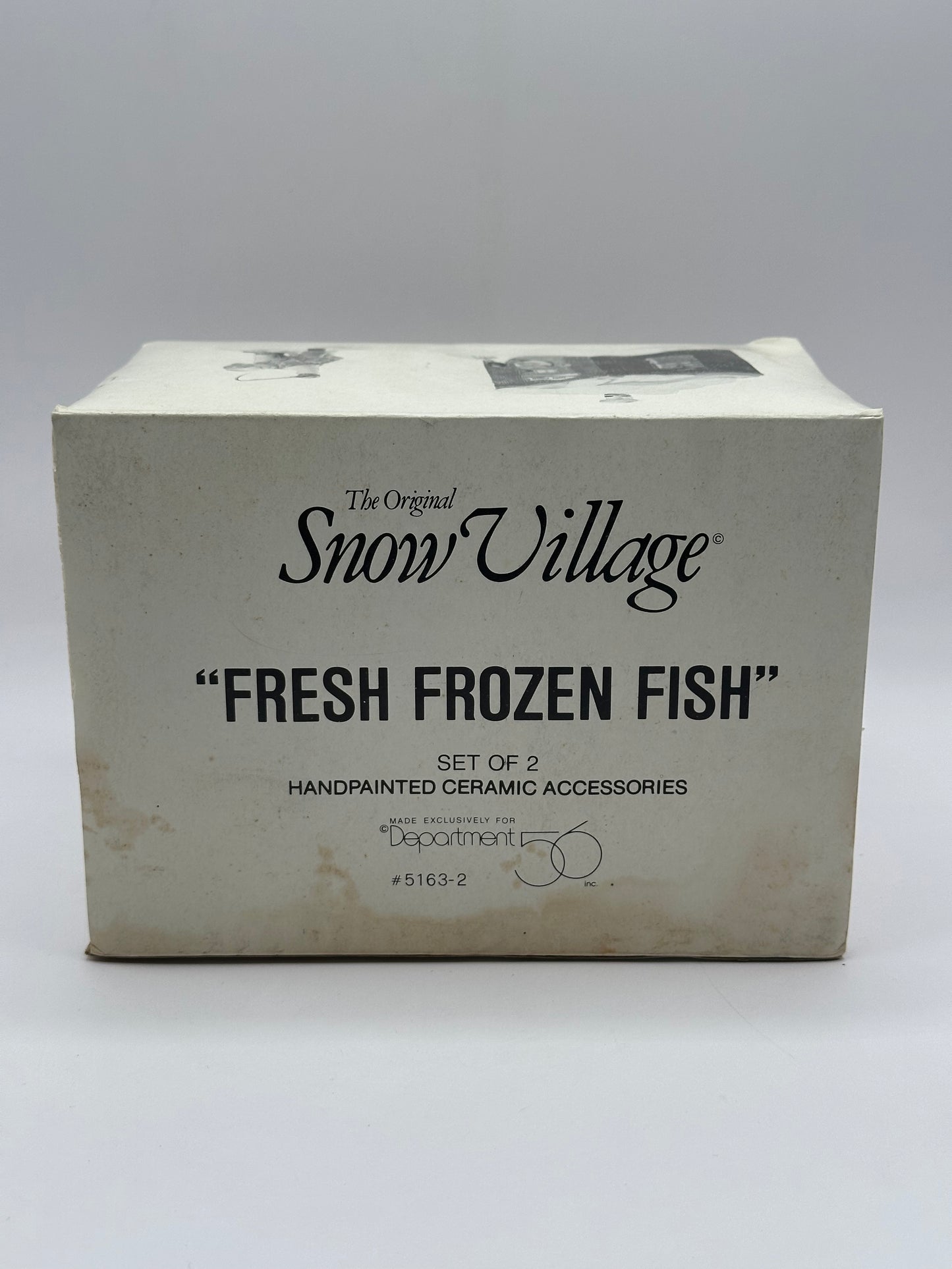 Dept 56 Original Snow Village Fresh Frozen Fish