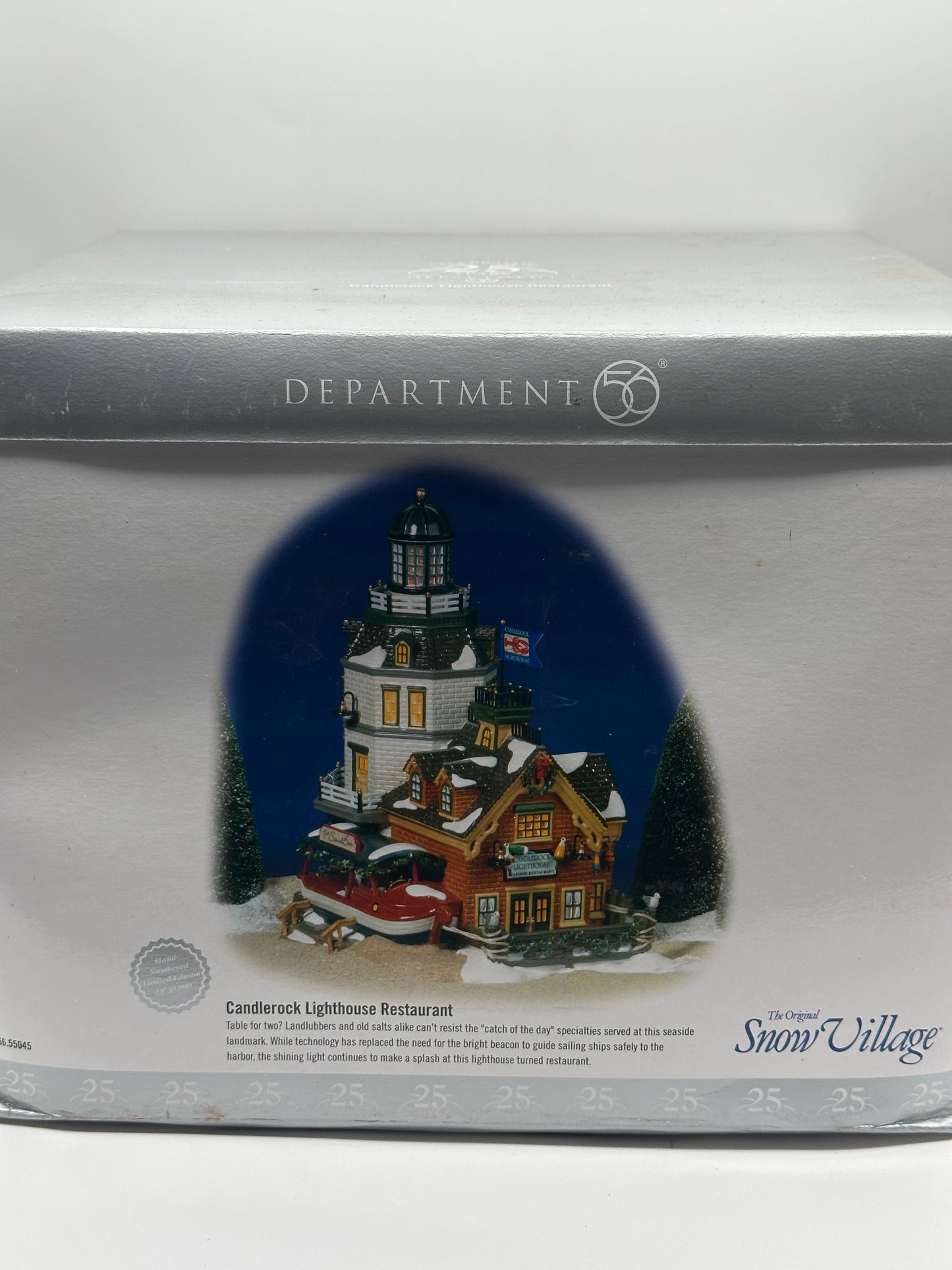 Dept 56 Original Snow Village Candlerock Lighthouse Restaurant