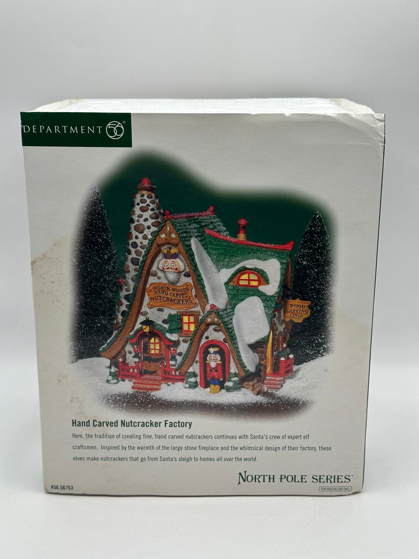 Dept 56 North Pole Hand Carved Nutcracker Factory