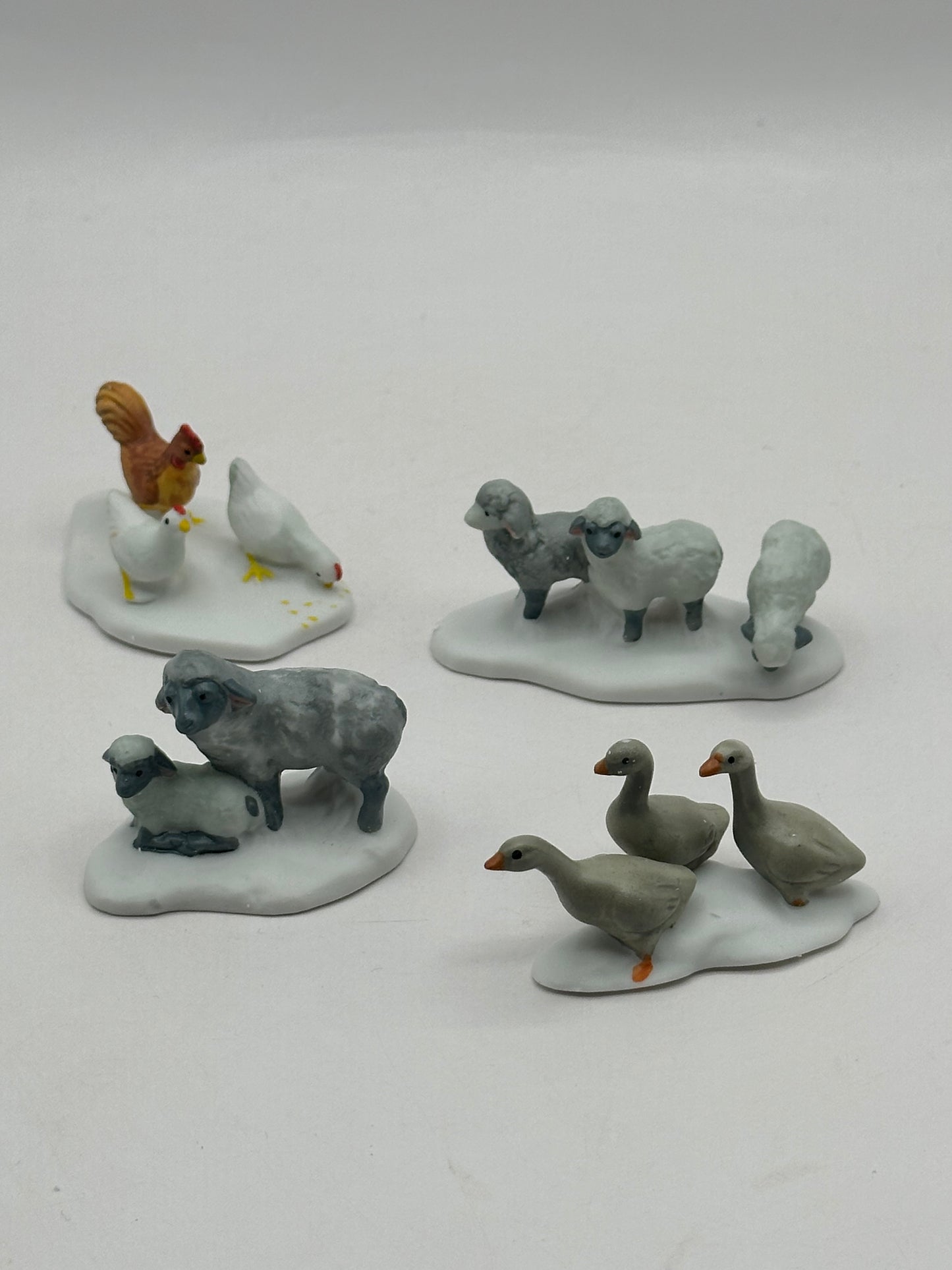 Dept 56 New England Village Farm Animals Set of 4