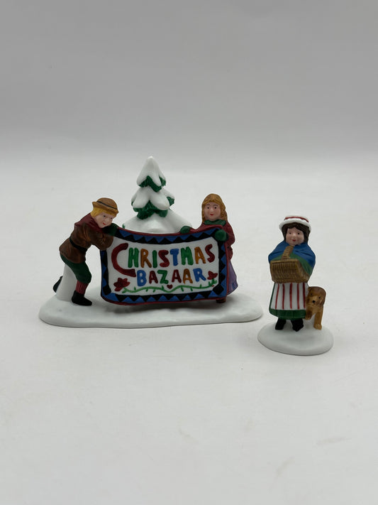 Dept 56 New England Village Christmas Bazaar… Sign