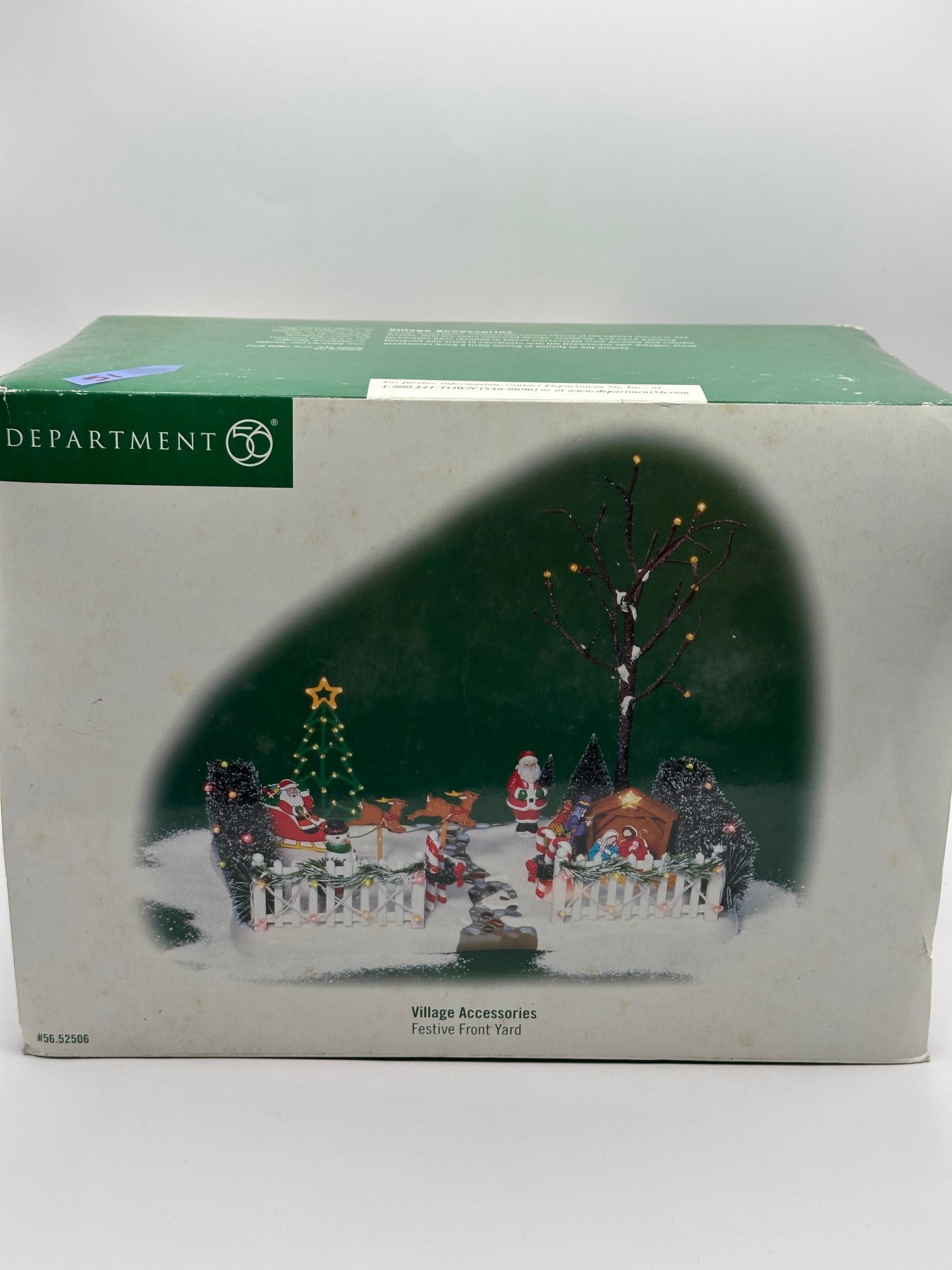 Dept 56 Original Snow Village Festive Front Yard Accessory