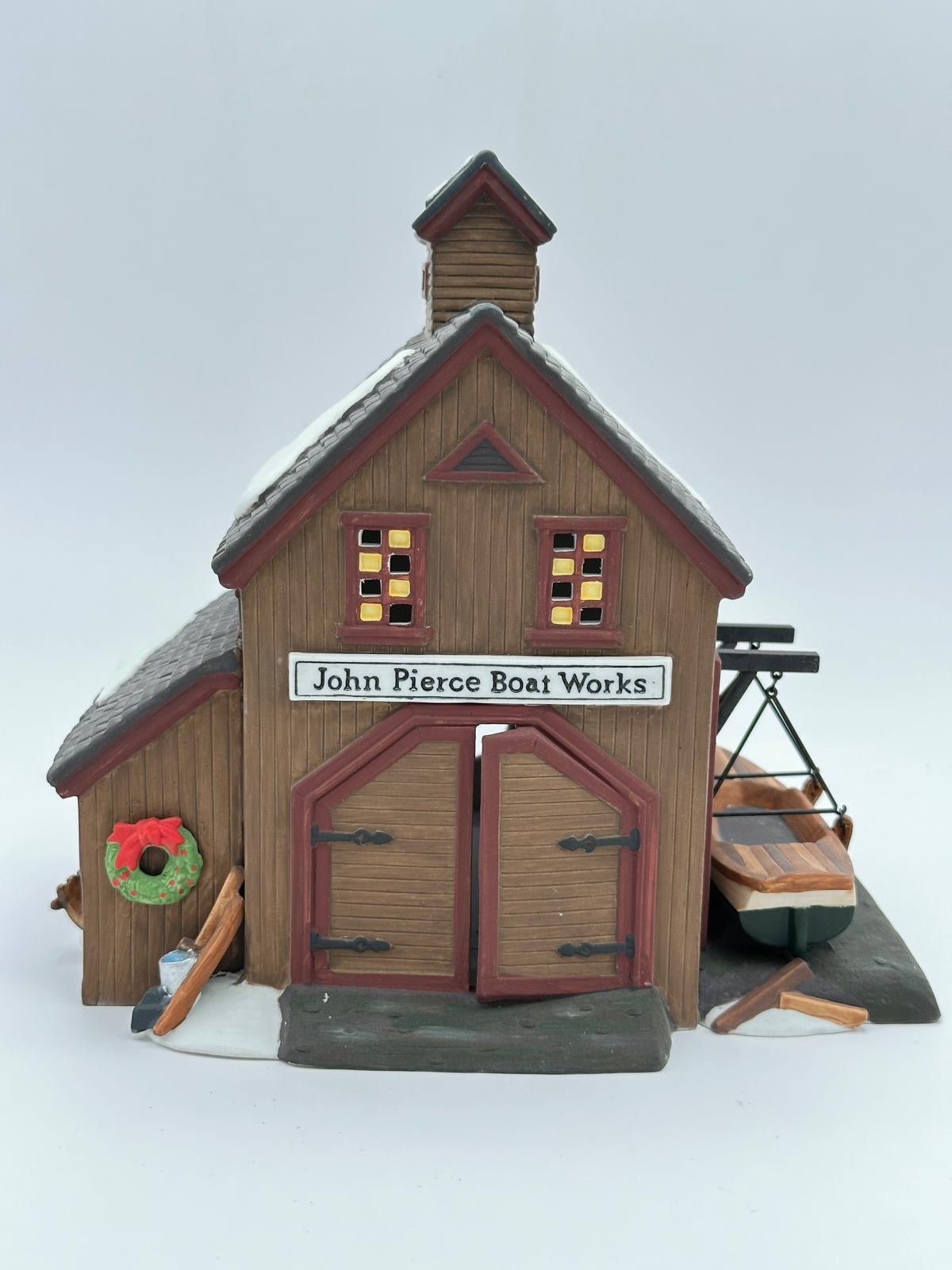 Dept 56 New England Village Pierce Boat Works