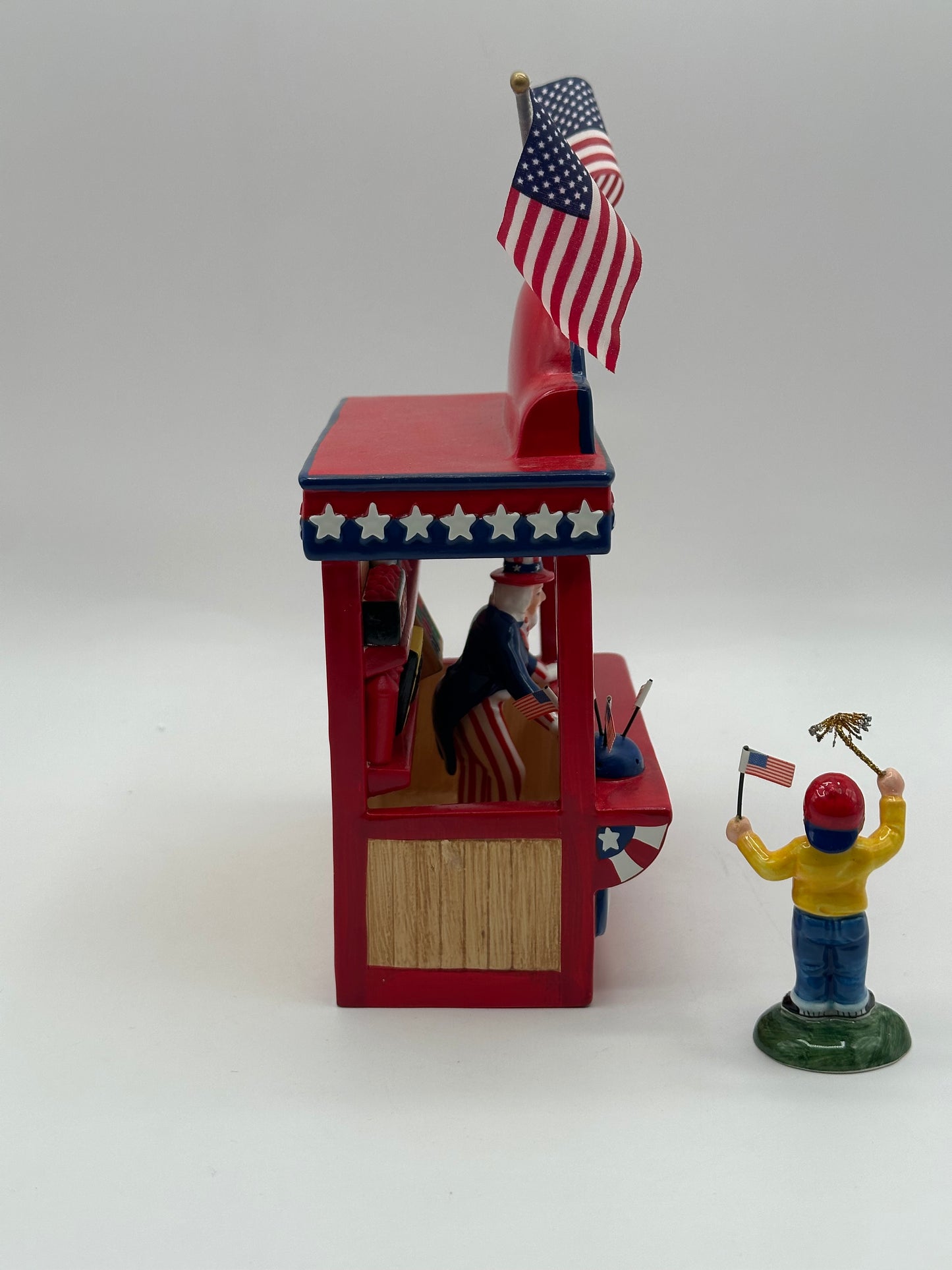 Dept 56 Original Snow Village Uncle Sam’s Fireworks Stand