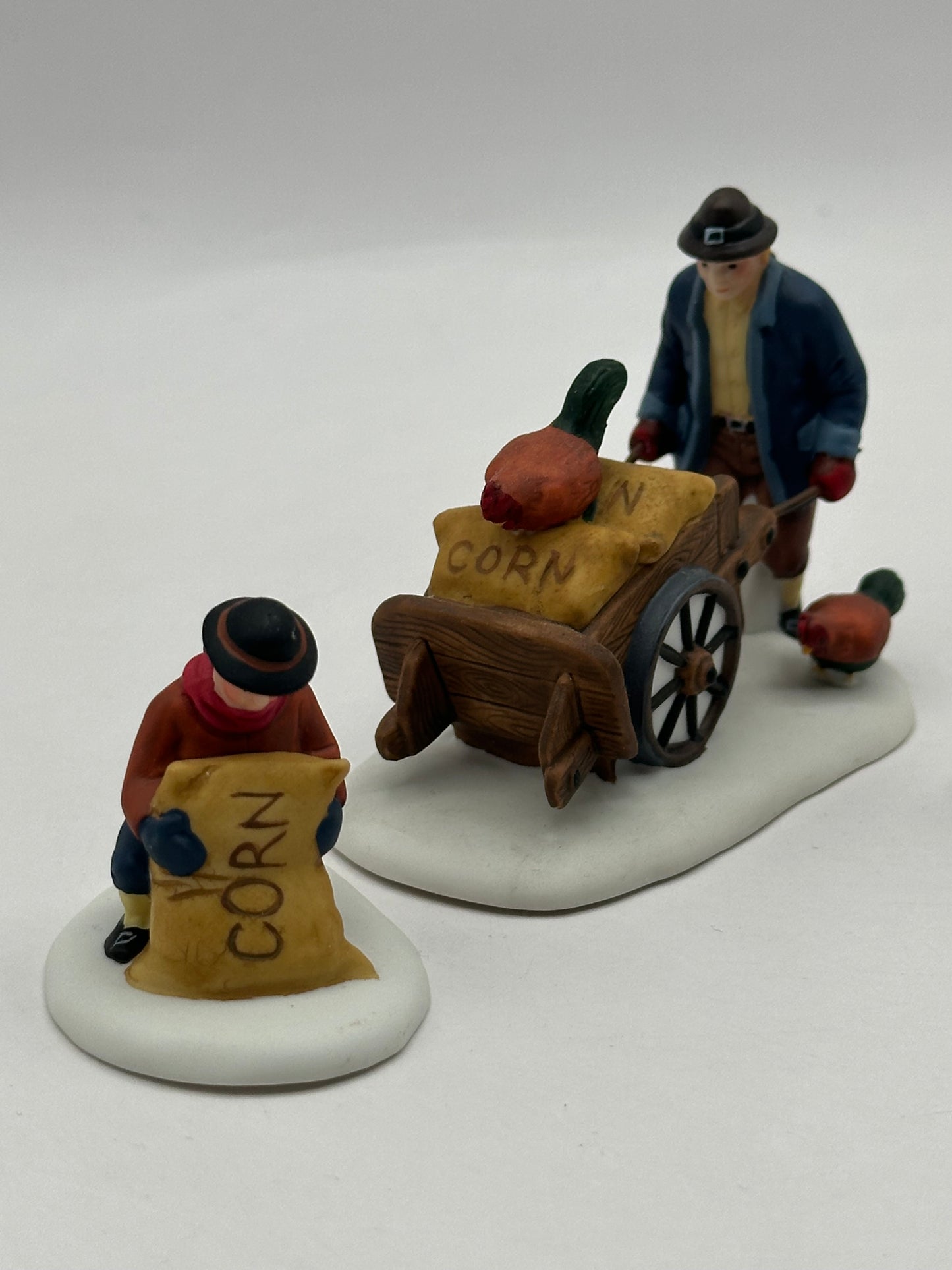 Dept 56 New England Village Harvest Seed Cart