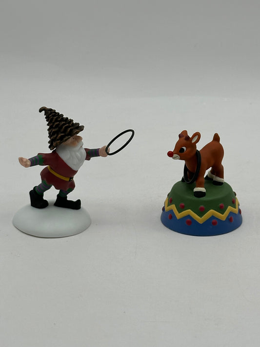 Dept 56 North Pole Woods Ring Toss (Rudolph)