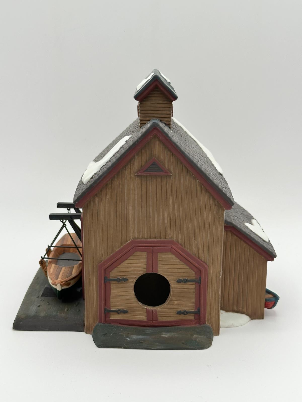 Dept 56 New England Village Pierce Boat Works