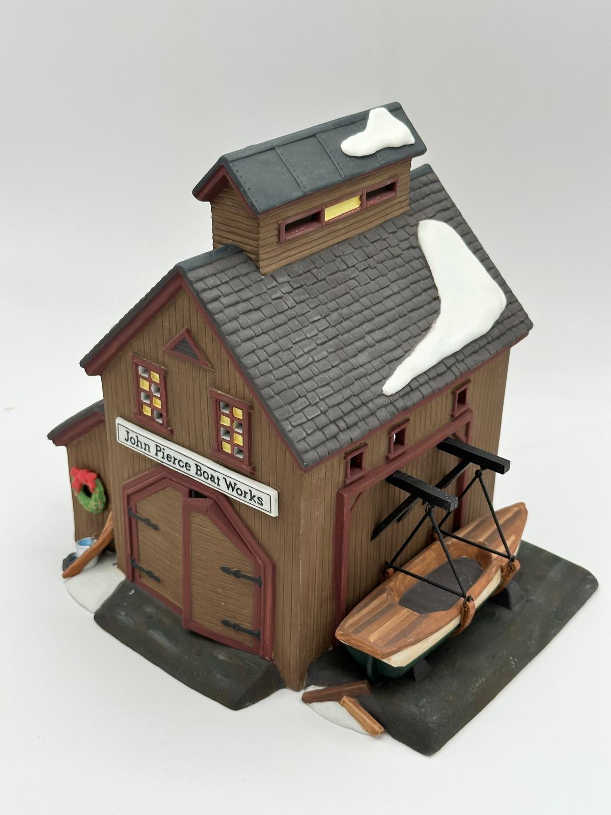 Dept 56 New England Village Pierce Boat Works