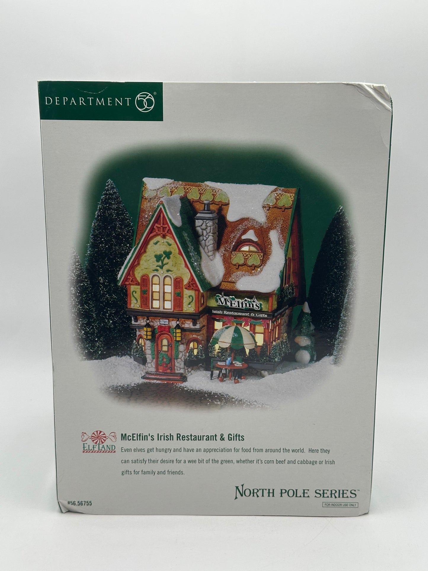 Dept 56 North Pole McElfin’s Irish Restaurant & Gifts