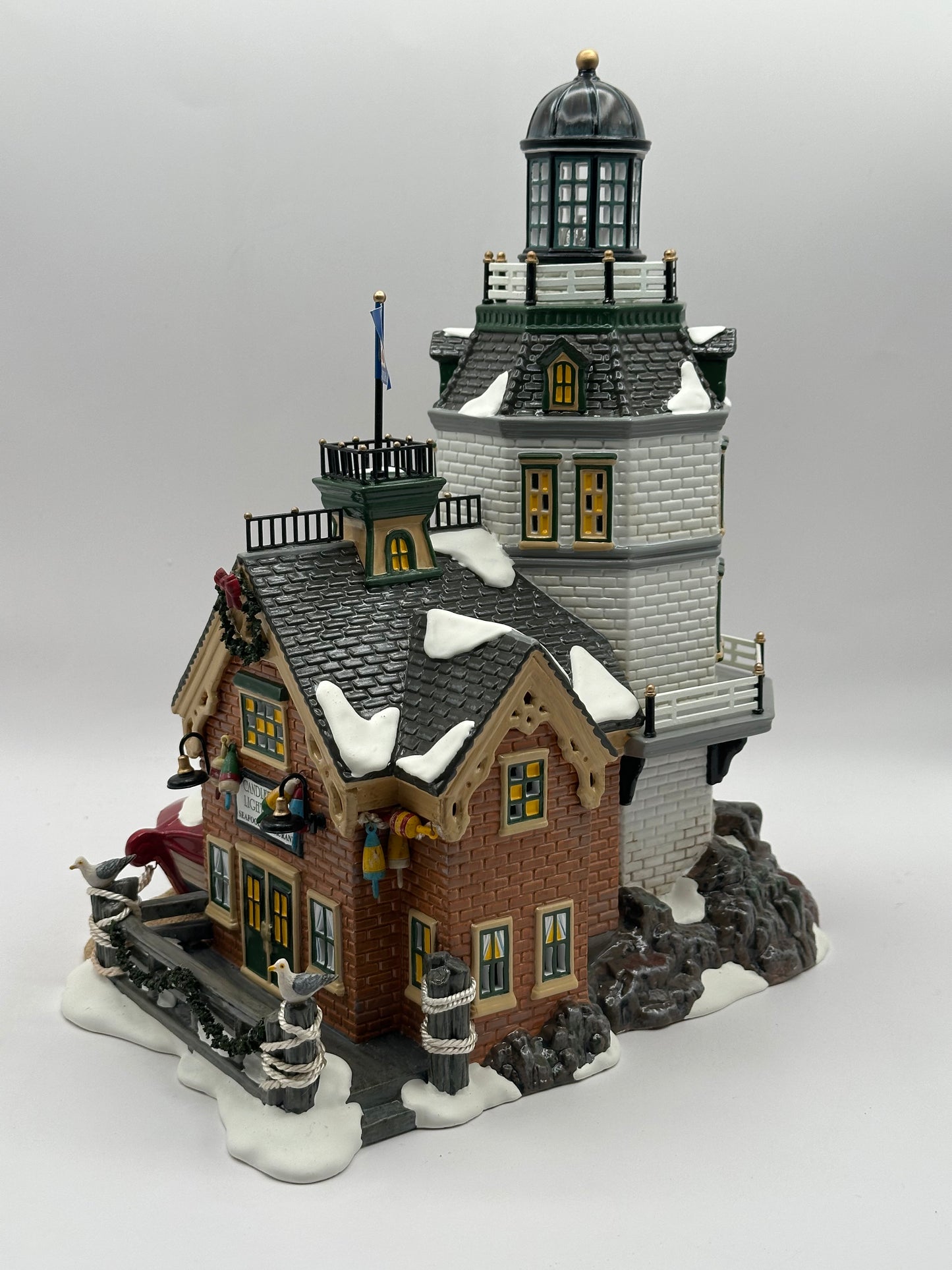 Dept 56 Original Snow Village Candlerock Lighthouse Restaurant