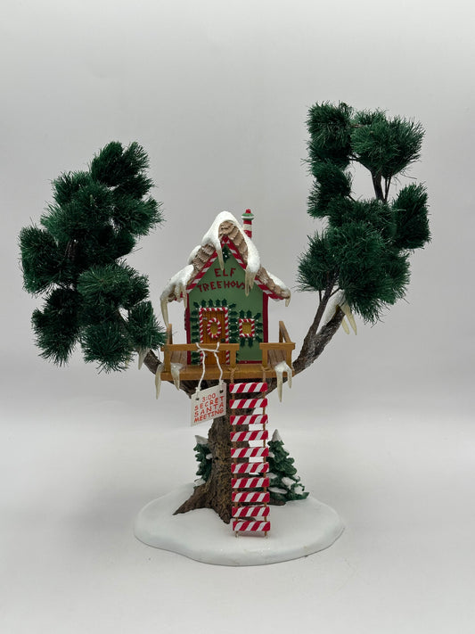 Dept 56 North Pole Series Elf Tree House