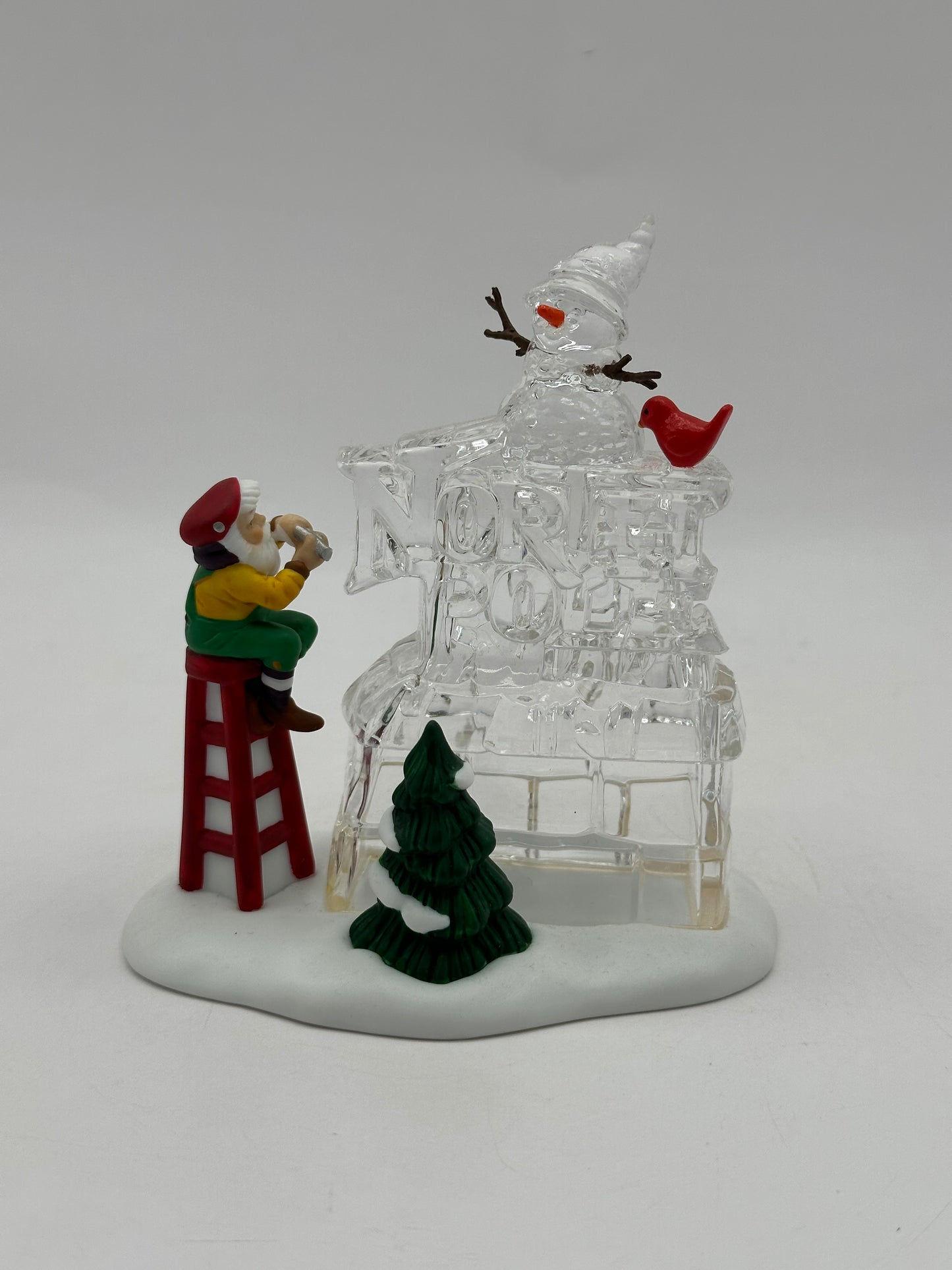 Dept 56 North Pole A Busy Elf - North Pole Sign