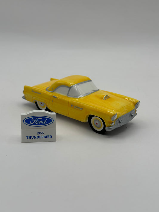 Dept 56 Original Snow Village 1955 Ford Thunderbird (Yellow)