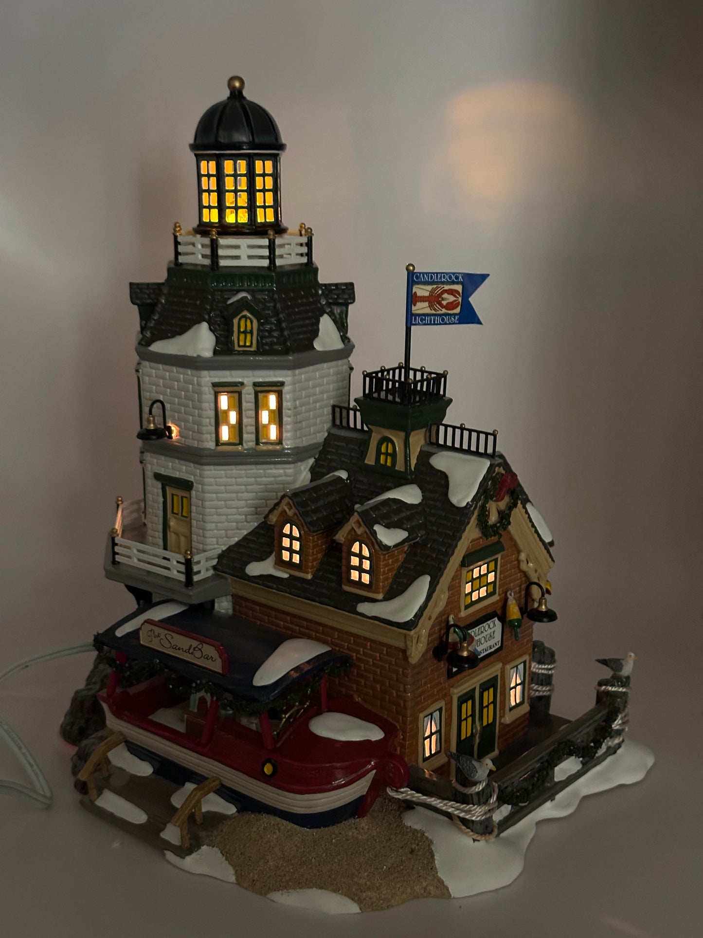 Dept 56 Original Snow Village Candlerock Lighthouse Restaurant